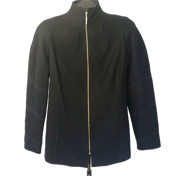 Harvé Bernard by Bernard Holtzman Wool Coat Sz 8 - Picture 1 of 8